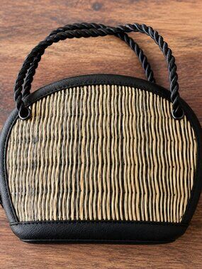 Baskets of Cambodia Handwoven Mini Bag Boho Woven Artisan Summer Purse